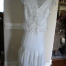 MSK 2 Pc Ivory Skirt Cocktail Wedding Outfit Set Size L