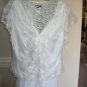 MSK 2 Pc Ivory Skirt Cocktail Wedding Outfit Set Size L