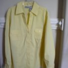 Chico's Yellow Women Ladies Blouse Shirt Top Size 1 = 8