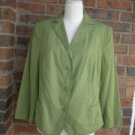 AKRIS Punto Women Green Lined Jacket Size 14 NEW Blazer 216007 F 46 D 44