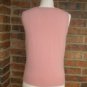 ANN KLEIN Women Pink 100% Cashmere Shell Top Size S Sweater