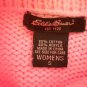 EDDIE BAUER Women Pink Turtleneck Sweater Size S Cotton Blend