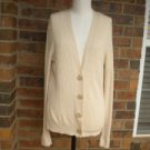 J CREW Wool Silk Cashmere Ribbed Cardigan Sz XL Women Beige Style 80424 Sweater