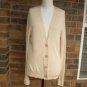 J CREW Wool Silk Cashmere Ribbed Cardigan Sz XL Women Beige Style 80424 Sweater