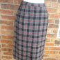 PENDLETON Vintage Plaid Tartan 100% Virgin Wool Skirt 10 Size Women