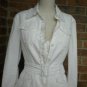 PRADA Women White 2 Pc Jacket Dress Set Size 42 / 8 S