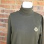 LAUREN RALPH LAUREN Women Green Turtleneck Size S Sweater 100% Cotton`