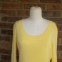 ANN TAYLOR LOFT Women Yellow Pullover Sweater Size M Top 100% Pima Cotton
