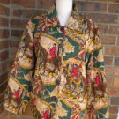 ALEX KIM ALLURE Women Quilt Colorful Jacket  Size M Coat