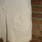 Muse Women Ivory Long Cardigan Sweater Size S