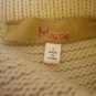 Muse Women Ivory Long Cardigan Sweater Size S