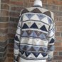 TALBOTS Petite Geometric Hand Knit Cardigan Size S Women Sweater