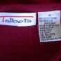 TALBOTS Red Double Breast Wool Blend Cardigan Size M Women Sweater