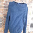 POLO RALPH LAUREN 100% Cotton Heavy Sweater Size XL Men Blue Pullover