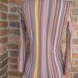 Sweet Pea Women Mesh Stripe Wrap Top M