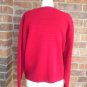 TALBOTS Women Red 100% Merino Wool Cardigan Size M Sweater