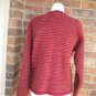 WOOLRICH Women 100% Wool Zip Cardigan Sweater Size S M Red Multi