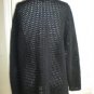 Lauren Ralph Lauren Black Hand Knit Cardigan Sweater XL