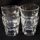 Four Libbey Duratuff Rocks Glasses