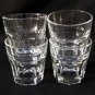Four Libbey Duratuff Rocks Glasses