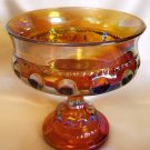 Indiana Glass Compote King's Crown Thumbprint