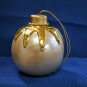 Large 4" Globe Ornament Gold on Creamy Gold No ID Marks