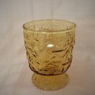 Vintage 1950s Mid-Century Amber Colored Water, Juice Glass