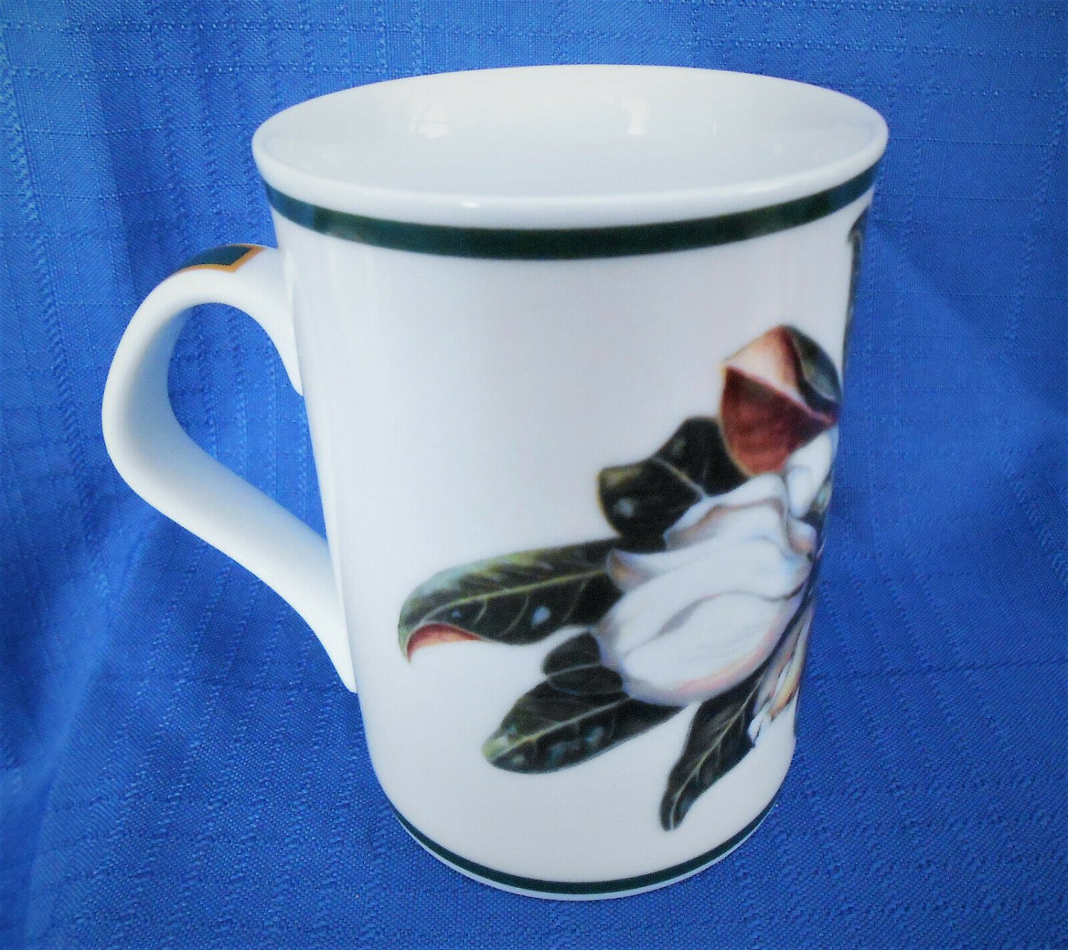 Maria Ryan Inhesion Giftware Porcelain Magnolia Mug Green Floral Coffee Cup