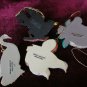 4 Kurt S. Adler Resin Flatback Ornaments,Birds