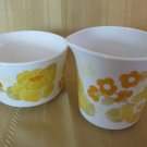 Vintage Centura by Corning Creamer + open sugar bowl Summerhill Pattern