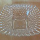 Vintage Clear Glass Square Candy Dish Bubble Tear-Drop Design