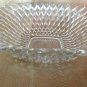 Vintage Clear Glass Square Candy Dish Bubble Tear-Drop Design