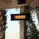 Black Steel Wall Mounted Infrared Patio Heater  - 60460 -  FREE SHIPPING