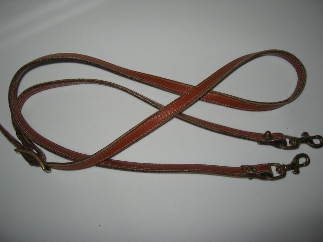 #33 brown COACH DOONEY&BOURKE REPLACEMENT LEATHER STRAP WITH SNAP HOOKS purse bag women&#39;s accessory