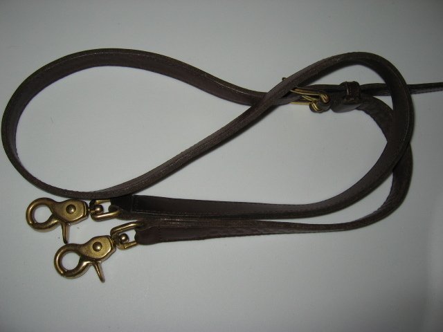 #38 brown COACH DOONEY&BOURKE REPLACEMENT LEATHER STRAP WITH SNAP HOOKS ...