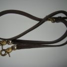 #38 brown COACH DOONEY&BOURKE REPLACEMENT LEATHER STRAP WITH SNAP HOOKS purse bag women's accessory