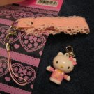 HELLO KITTY PHONE STRAP NEW accessory ipod canon home collectible knitting crochet stitch markers