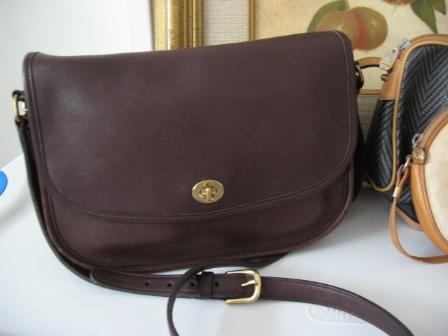 AUTHENTIC BROWN COACH city bag LEGACY TURNLOCK WOMEN'S PURSE BAG ...