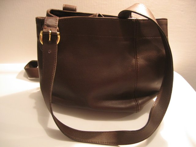 leather office tote