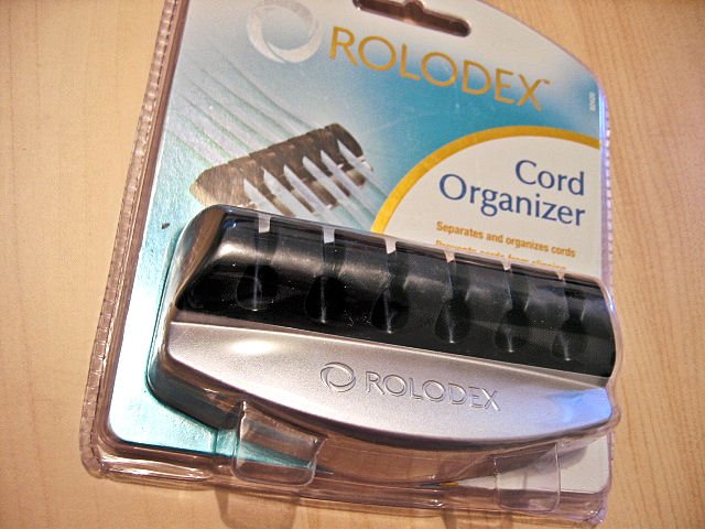 LOT OF 6 COMPUTER CORD desk organizer ACCESSORY PLUG CABLE OFFICE SUPPLY ROLODEX