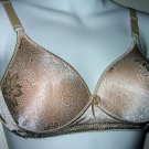 LYCRA gorgeous GOLD LACE SEXY WOMEN'S CLOTHES LINGERIE SEX T-SHIRT BRA