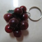 purple grape keychain cute collectible decor gift fruit ornament christmas