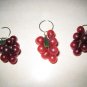red grape keychain cute collectible decor gift fruit ornament christmas