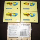 3M Post-it Notes yellow 1.5 x 2 lot 3 Pack Of 24 - 72 office supply paper pads writing home