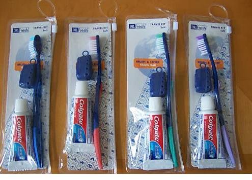 toothbrush and toothpaste set