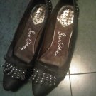 SAM EDELMAN BLACK PUMP DRESS SHOES WOMEN'S 7.5 LEATHER CLOTHES ACCESSORY