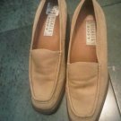 NICKELS SOFT SUEDE 8.5 TAN OFFICE DRESS SHOES WOMEN'S LEATHER CLOTHES ACCESSORY