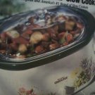Rival 5.5 quart Oval Crock Pot Slow Cooker green with flower lk new home kitchen pot pan stoneware