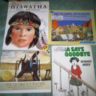 D lot set of 4 book books children's illustrated home activity