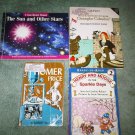 E lot set of 4 book books children's illustrated home activity